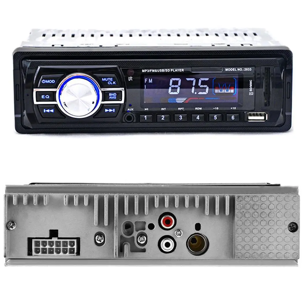 12/24V Автомобильный MP3 плеер изображение при движении задним ходом Стерео FM радио