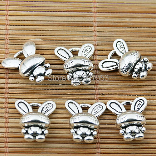 

20pcs Tibetan silver little nice rabbit charms EF1873