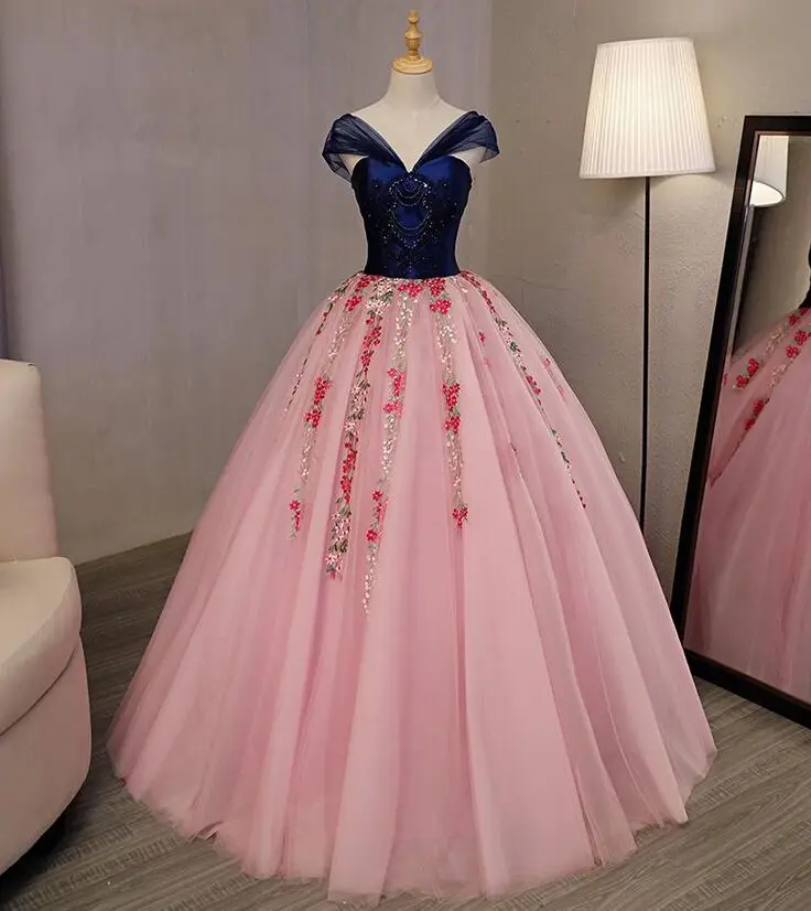 100% реальные королевские синие розовые сказочные средневековые искусственные