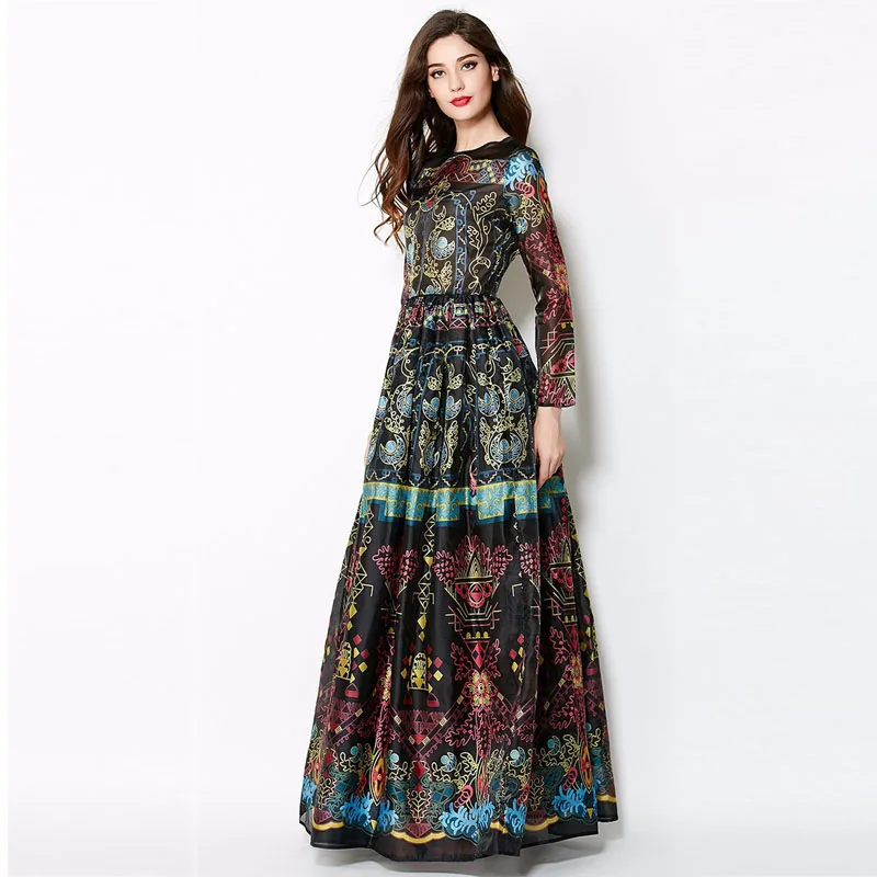 Винтажное весеннее платье с длинными рукавами элегантное бальное в стиле ампир