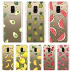 Задняя крышка для Samsung Galaxy A5 A7 2018 A6 A8 Plus, мягкий силиконовый чехол для телефона с ананасом, авокадо для Samsung A3 A5 A7 2016 2017