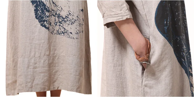 Повседневное простое длинное платье макси с длинными рукавами винтажное