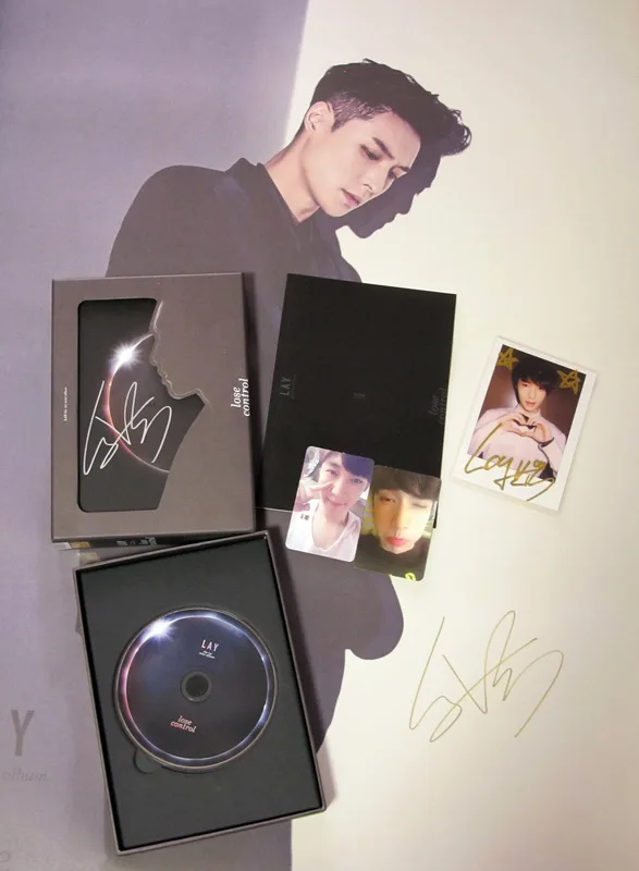 EXO Lay autographed подписанный альбом SOLO LOSE CONTROL CD 11 2016|album|controllercontroller control |