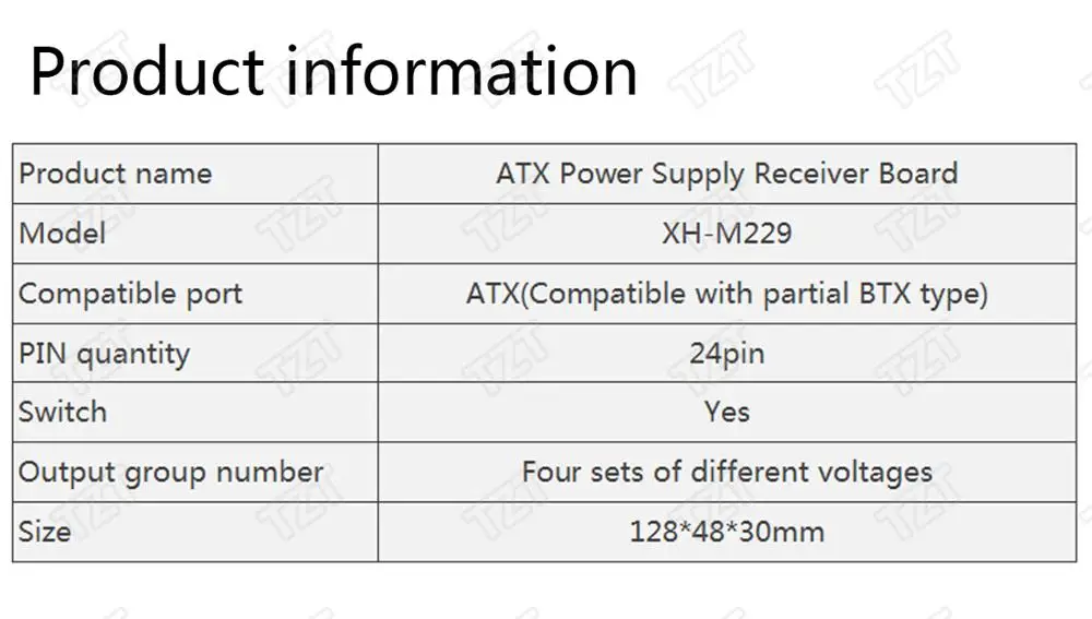 XH-M229 настольных ПК Шасси Мощность блок питания ATX передачи плата адаптера Питание цепи выход модуля 24Pin Выход терминал 24 шпильки