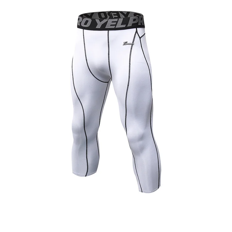 W Queshark колготки для бега мужские спортивные Леггинсы Спортивная одежда длинные брюки штаны для занятий йогой зима фитнес компрессионные быстросохнущие брюки - Цвет: W