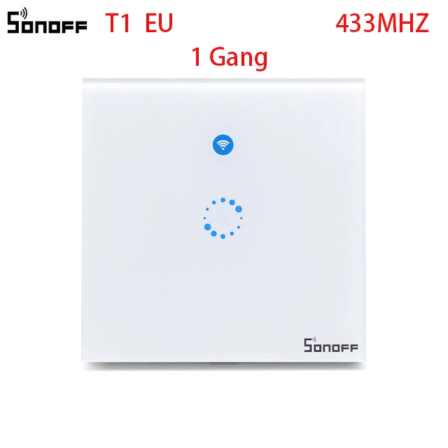 T1 EU 1C ITEAD Sonoff T1 ЕС Великобритания США Смарт Wi-Fi APP/Touch Управление настенный выключатель света 1/2/3 Gang 86 Тип стены сенсорный выключатель Умный дом - Комплект: T1 EU 1C