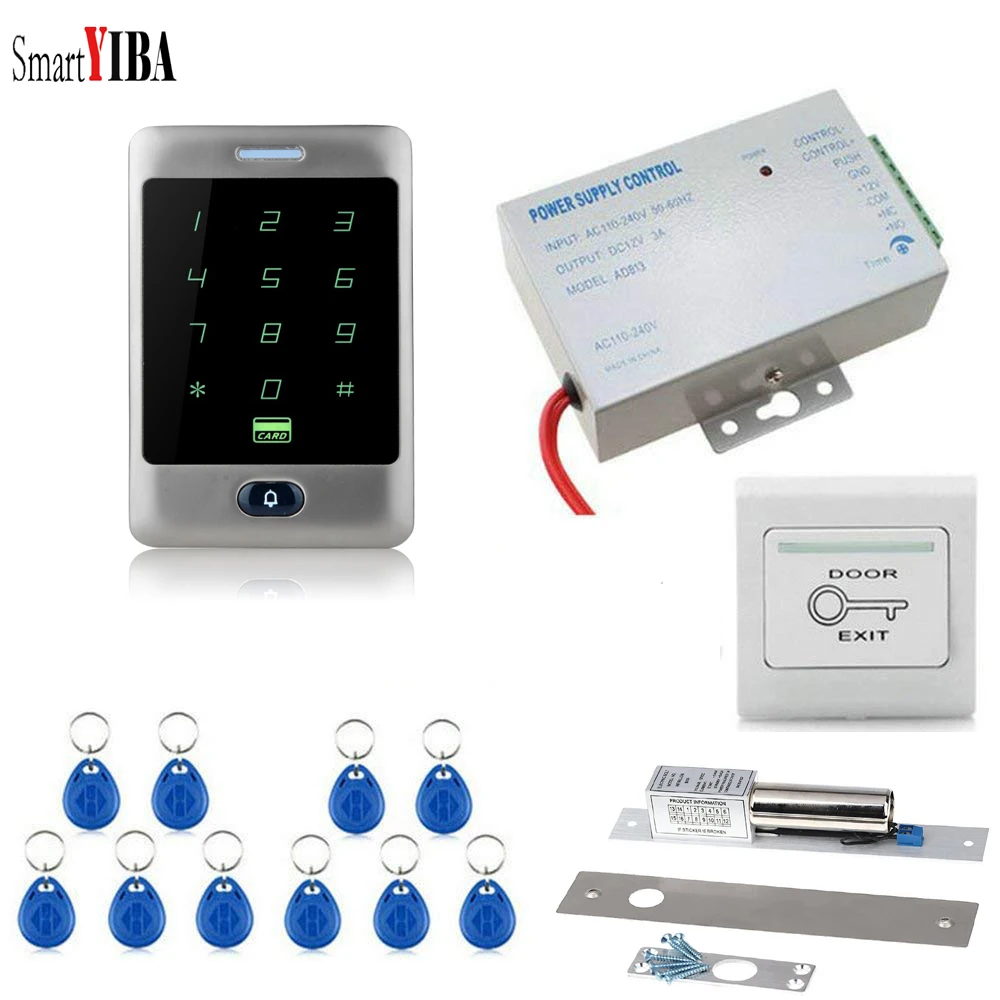Yobang безопасности RFID IP66 Водонепроницаемая сенсорная металлическая клавиатура 125 кГц кардридер дверной замок Система контроля допуска к двери