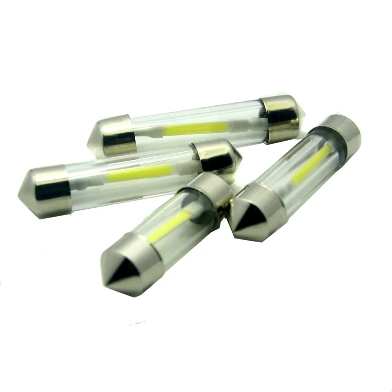 Новый продукт 10 шт./лот C5W LED 1 шт. COB Чип трубки Гирлянда 140 люмен Светодиодная