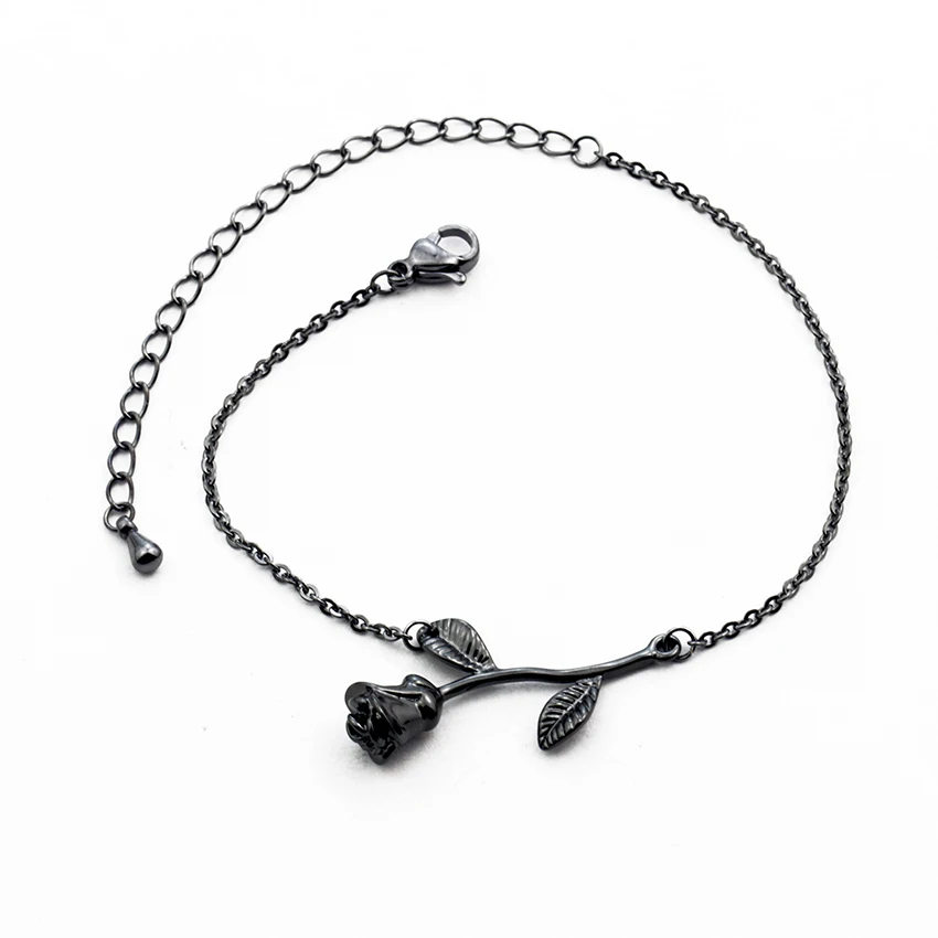 V привлечь Boho Bijoux Femme Bileklik розовое золото розы браслет с надписью для женщин листьев браслеты BFF Jewelry Рождественский подарок