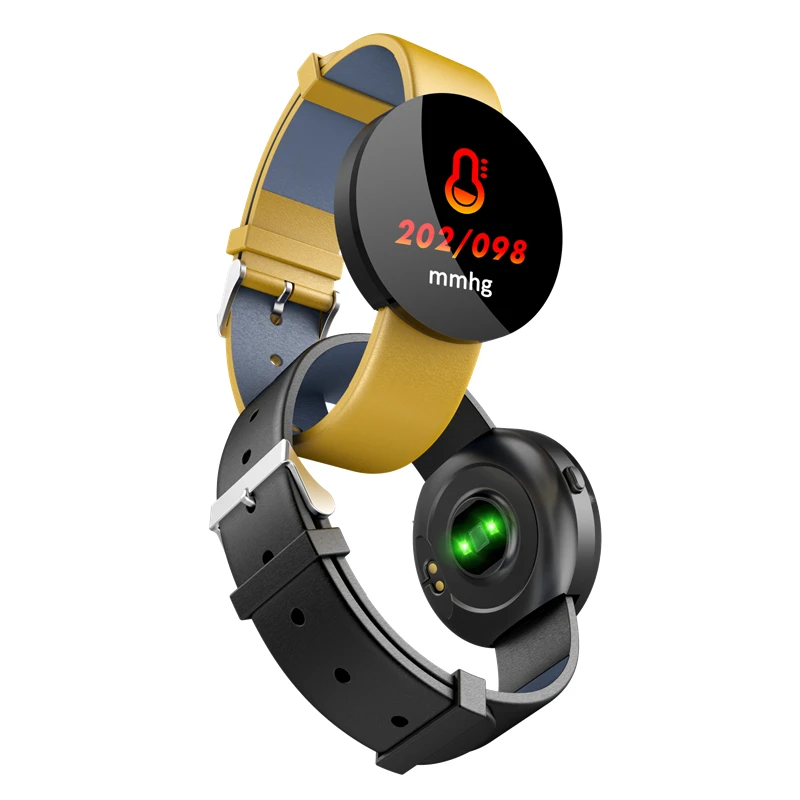 Круглый экран Bluetooth Смарт часы с поддержкой сердечного ритма кровяное давление