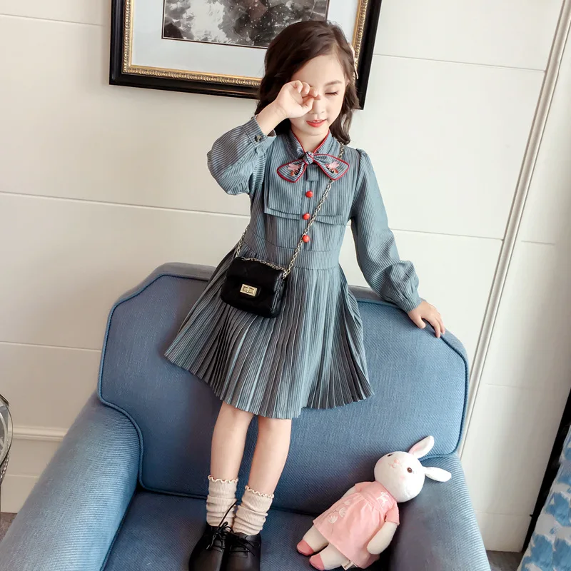 Детское плиссированное платье на возраст 2-8 лет | Детская одежда и обувь