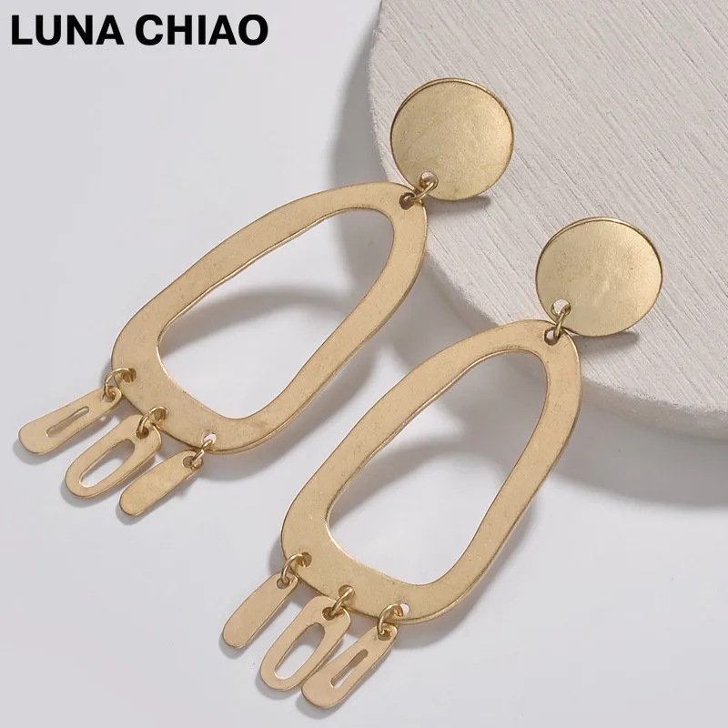 LUNA CHIAO модное розовое золотистое серебристое покрытие простые драгоценные