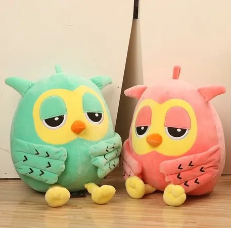 Лидер продаж! 18 см супер милая сова плюшевые детские игрушки красные или зеленые