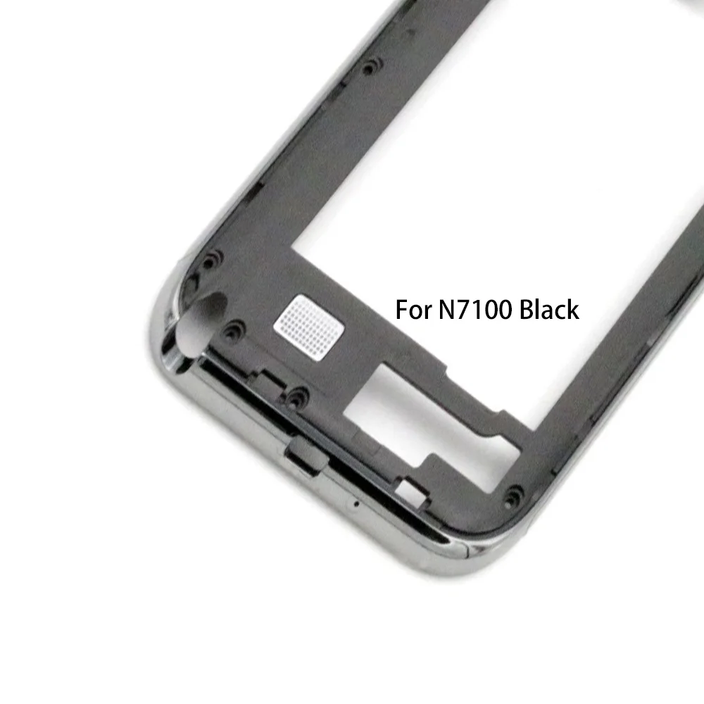 For N7100 Black RUIHUITE средний корпус для samsung Galaxy Note 2 N7100 N7105 средняя рамка задняя рамка Ремонт Запасные части - Цвет: For N7100 Black