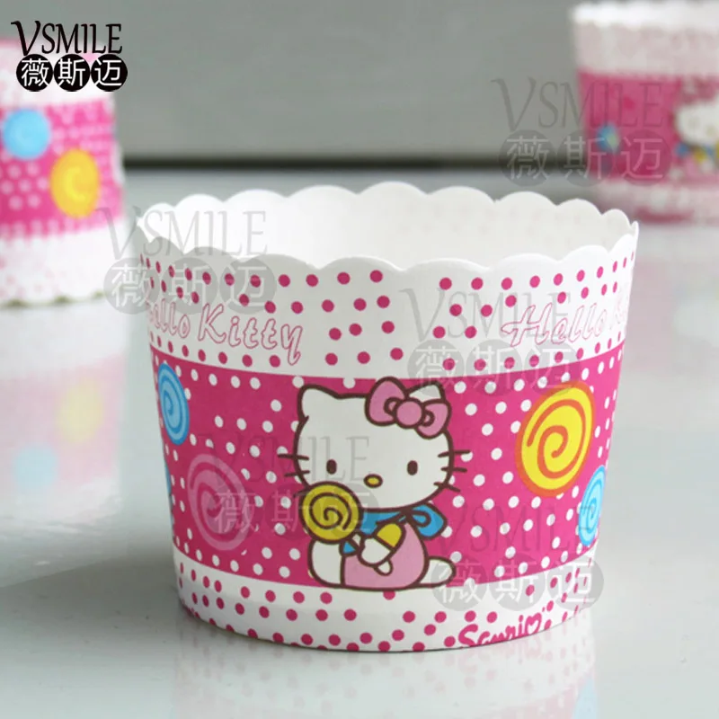 100 шт. леденец кролики рыбы утка львы бумага чашки для выпечки лайнер Маффин кекс