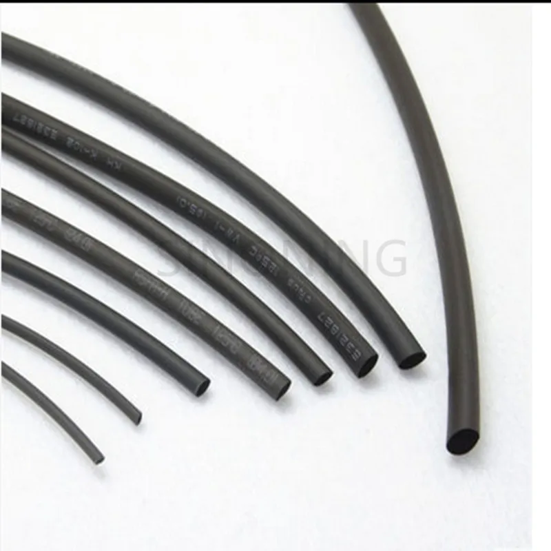 

1 Meter/lot Black 3 4 6 mm Diameter Heat Shrink Heatshrink