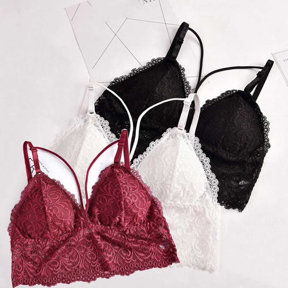 Женское нижнее белье на бретельках с цветочным рисунком Прозрачный женский