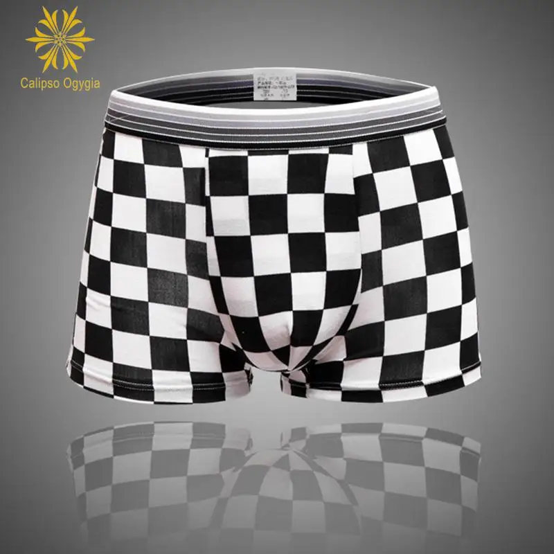 3 шт. мужские сексуальные короткие трусы-боксеры с мешочком 17 стилей принтом