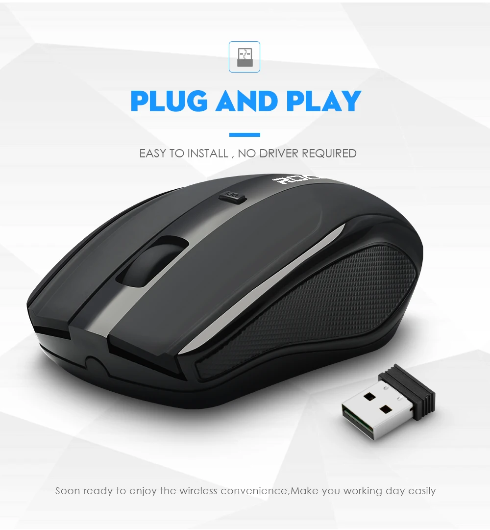 Rocketek USB Беспроводная мышь 1600 dpi 4 кнопки эргономичная Для imac pro macbook ноутбук оптическая мышь