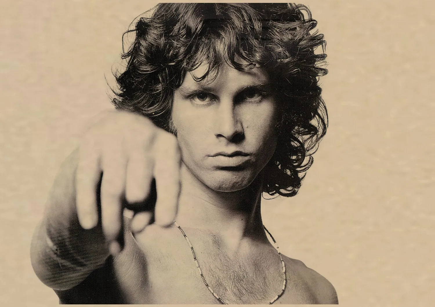 2 The Doors Jim Morrison Винтаж Ретро Рок-Группа Музыка Гитара матовая крафт-бумага плакат Настенная Наклейка домашний декор A1 - Цвет: 2