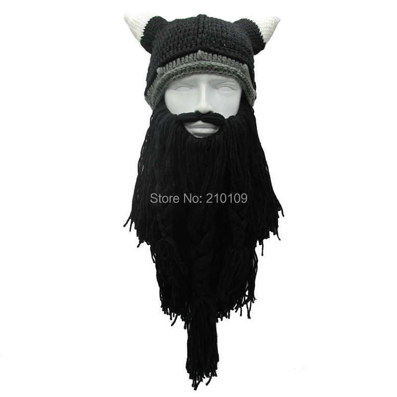 Шапка викинга с бородой Mr.Kooky|halloween cap|horn hatviking beard |