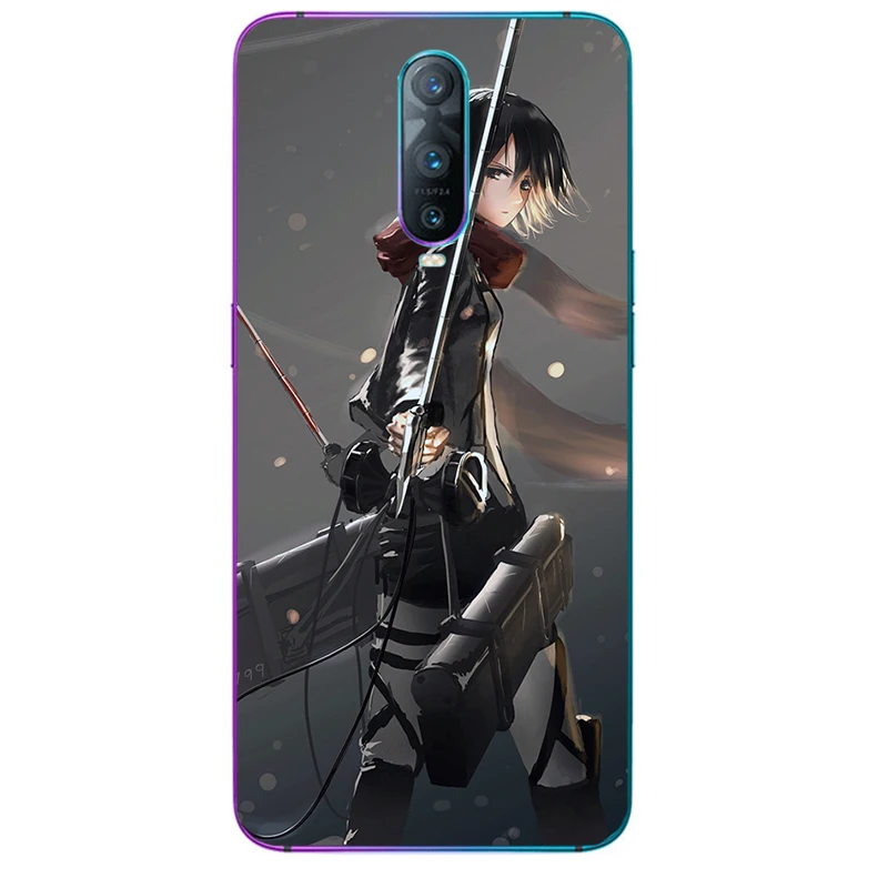 Чехол для телефона атака на Титанов мягкий чехол Oppo A92 A91 A73 5G A5 A9 2020 R11 R11s Plus R15 R17 F11