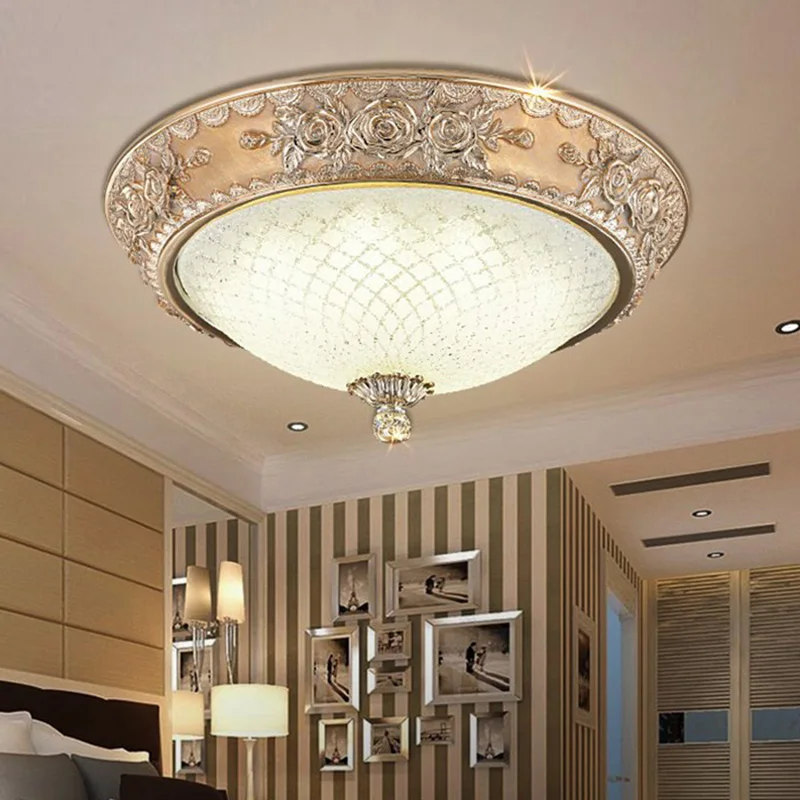 Европа Роскошный светодиодный Потолочные светильники Творческий Круглый лампы