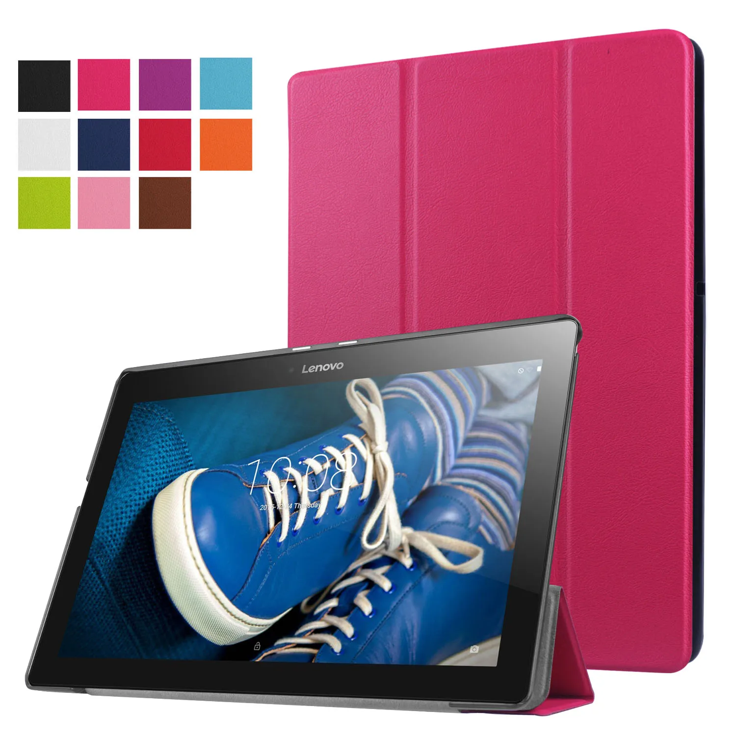 Тонкий чехол-подставка для lenovo tab 3 10 TB-X103F Tab 2 A10-70 Tab 2 A10-30 A10-70 Tab3 10 Plus чехол для планшета+ ручка