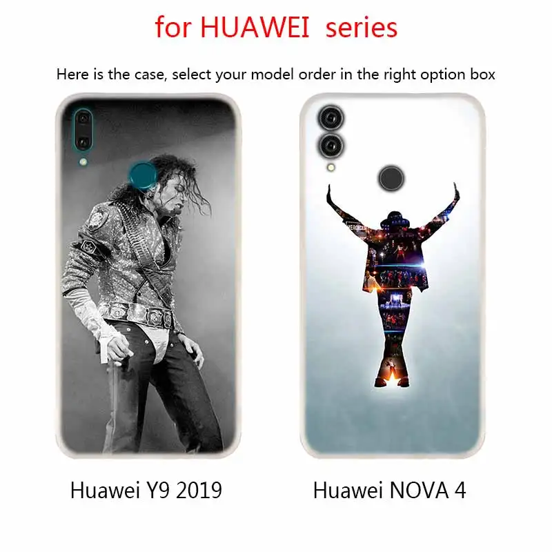 Прозрачный чехол Майкла Джексона мягкие силиконовые чехлы для Huawei Mate 10 Lite 20 Pro 20X S