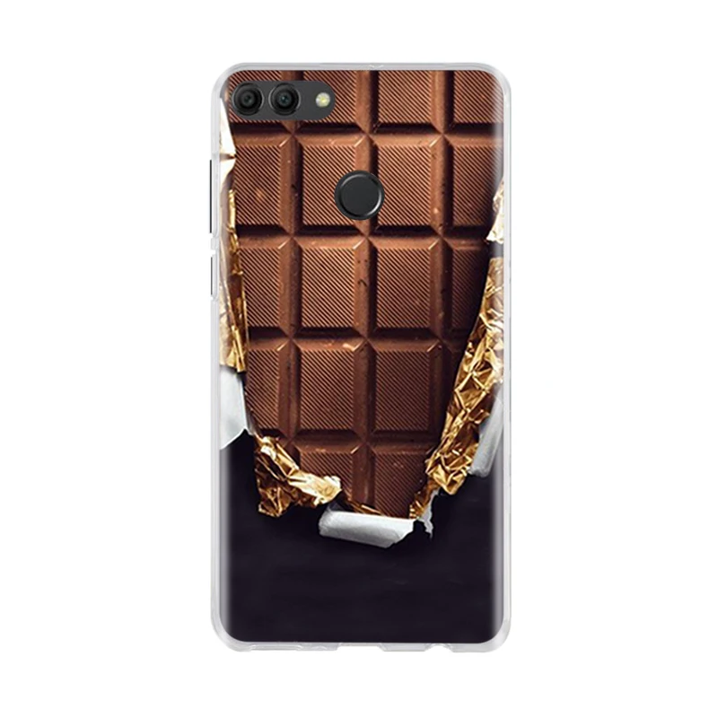 For Huawei Y9 2018 Case Painted Protective Silicone 3D Cat Cover Enjoy 8 Plus Y 9 Phone Cases | Мобильные телефоны и