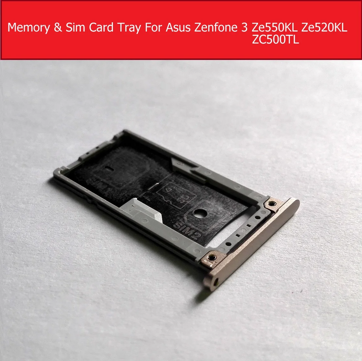 Слот для Sim карты Asus Zenfone 3 Ze552kl ze520kl Разъем памяти 4 ZC500TL запчасти адаптера