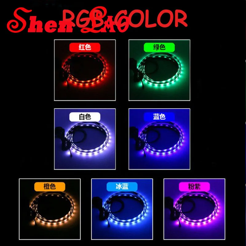 Shenlao для BMW e46 e90 e60 e39 f30 e36 f10 g30 x5 e53 90/120 см автомобиль RGB Светодиодные ленты 5050 Под