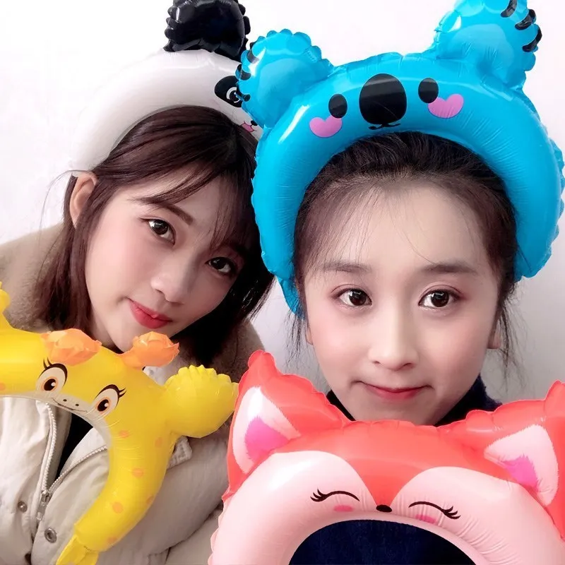 Новинка обруч для волос в виде животных фольгированные гелиевые шары воздушные