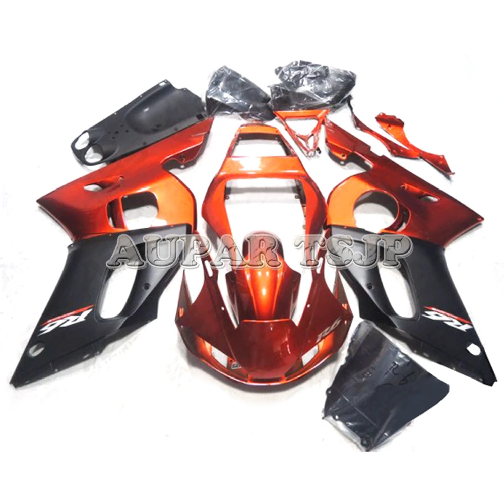 

Orange Black Bodywork Kit Plastic Bike Panels For Yamaha 1998 1999 2000 2001 2002 YZF-600 R6 ABS Injection Cowlings 98 - 02 Hull
