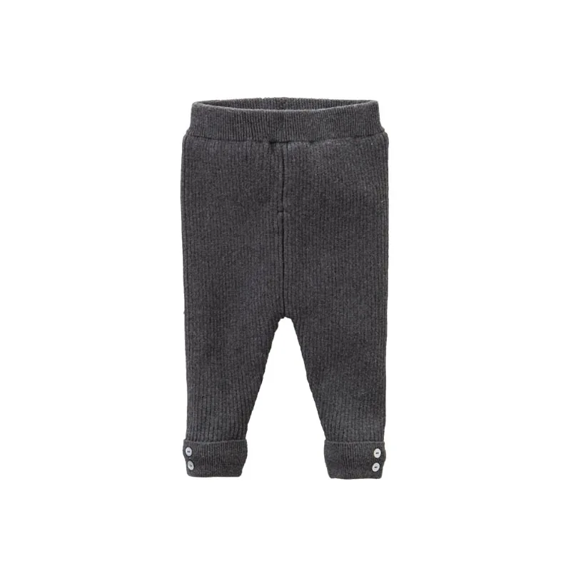 dark grey DB6495 dave bella/унисекс; сезон осень-зима; модные длинные штаны для маленьких мальчиков и девочек; детские брюки для малышей - Цвет: dark grey