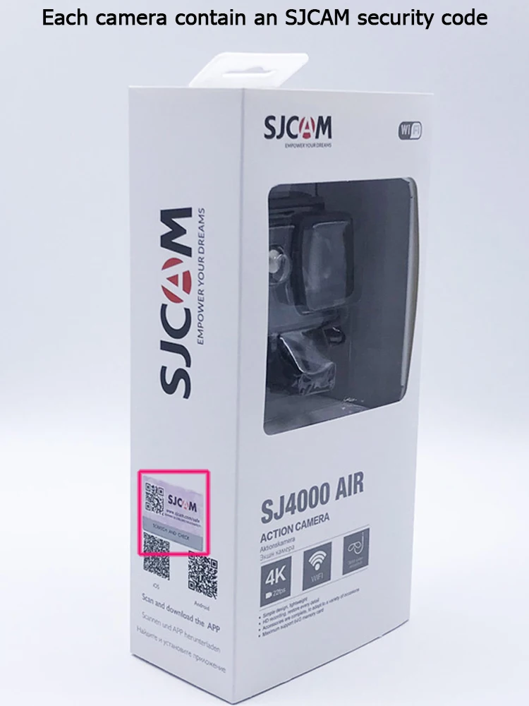 SJCAM SJ4000 AIR экшн-камера Full HD Allwinner 4K@ 30fps wifi 2," экран Водонепроницаемая подводная камера Спортивная DV Cam