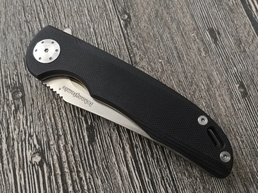 Складной нож JohnnyJamie Persici 1010A D2 стальное лезвие G10 Ручка Военный нож s Выживания Кемпинг Охота подставка для ножа s