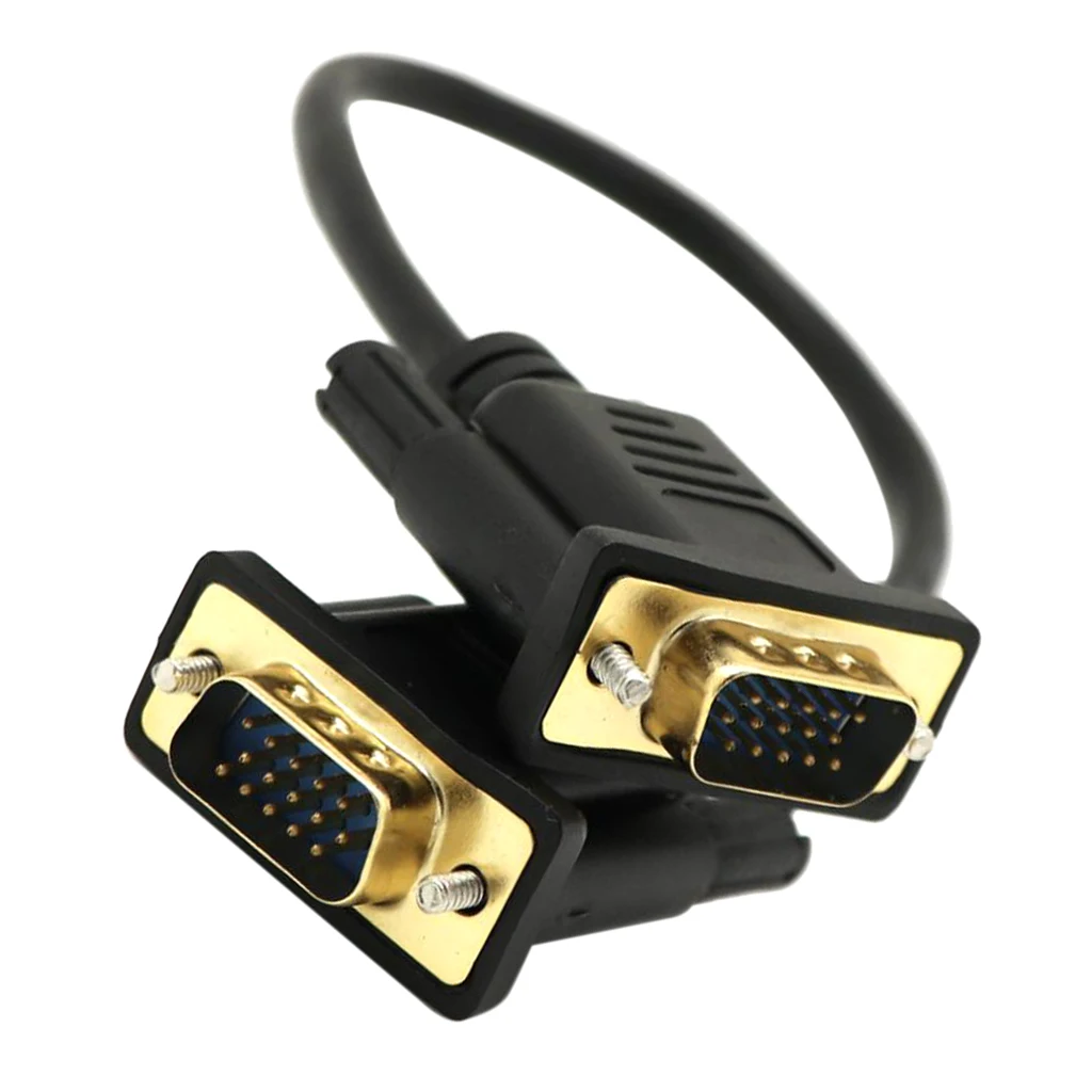 VGA HD15 кабель «Папа-папа» монитор M/F удлинитель адаптер Шнур 0,3 м высокая производительность Удлинительный кабель VGA соединяет