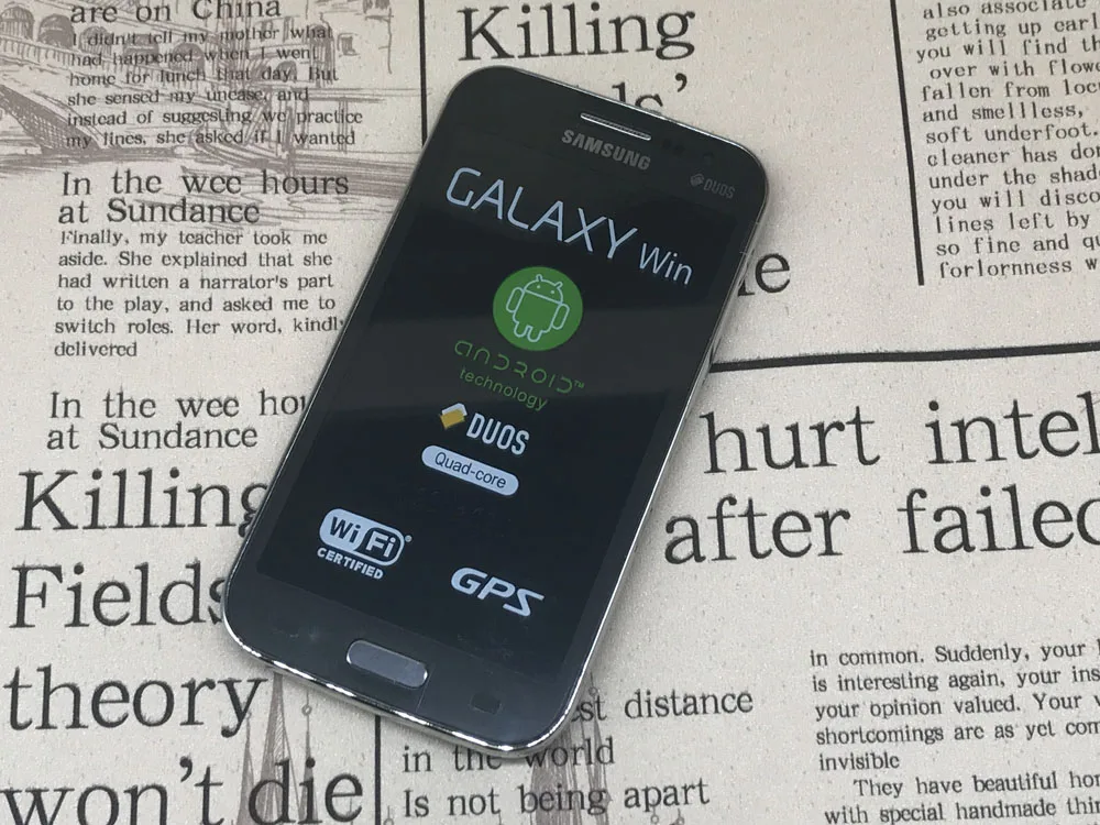 Оригинальный сотовый телефон Samsung Galaxy Win I8552 Android ROM 4 Гб Wifi четырехъядерный 7