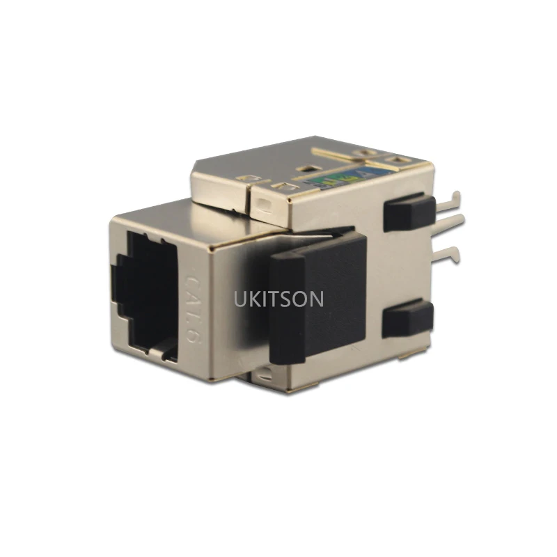 Экранированный CAT6 Keystone RJ45 сетевой вставной Разъем CAT шесть UTP щит гнездо