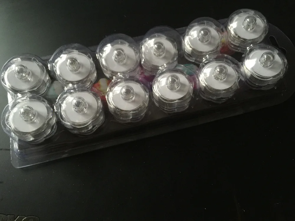 500 шт. светодиодная подсветка погружная Водонепроницаемая Цветочная свеча лампа