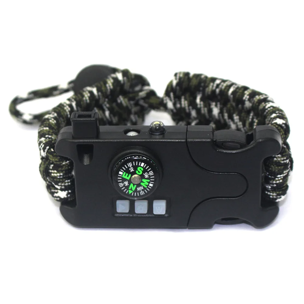Многофункциональный браслет SOS Открытый выживания путешествия аварийный зонтик