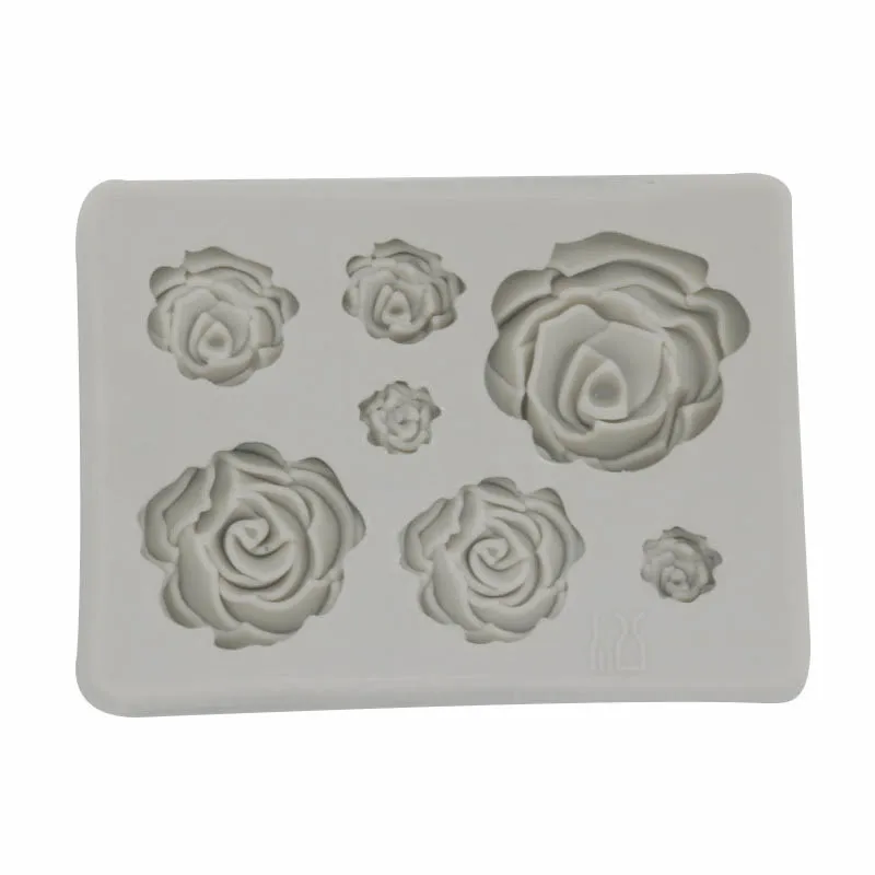 1PC Rose Flowers Shaped Fondant Silicone Mold Craft Chocolate Baking Cake Decorating Tools Kitchen Pastry Tool L031 | Дом и сад