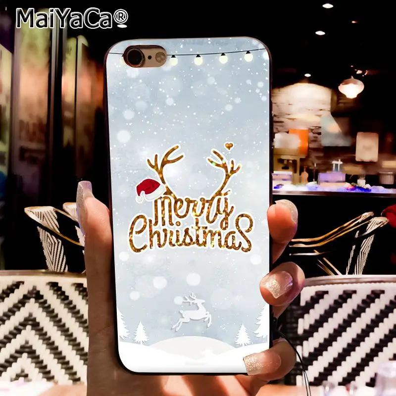 Чехол для телефона MaiYaCa Merry Christmas Снежинка для iphone 11 Pro 11Pro Max 6S 6plus 7 7plus 8 8Plus X Xs MAX 5 5S XR
