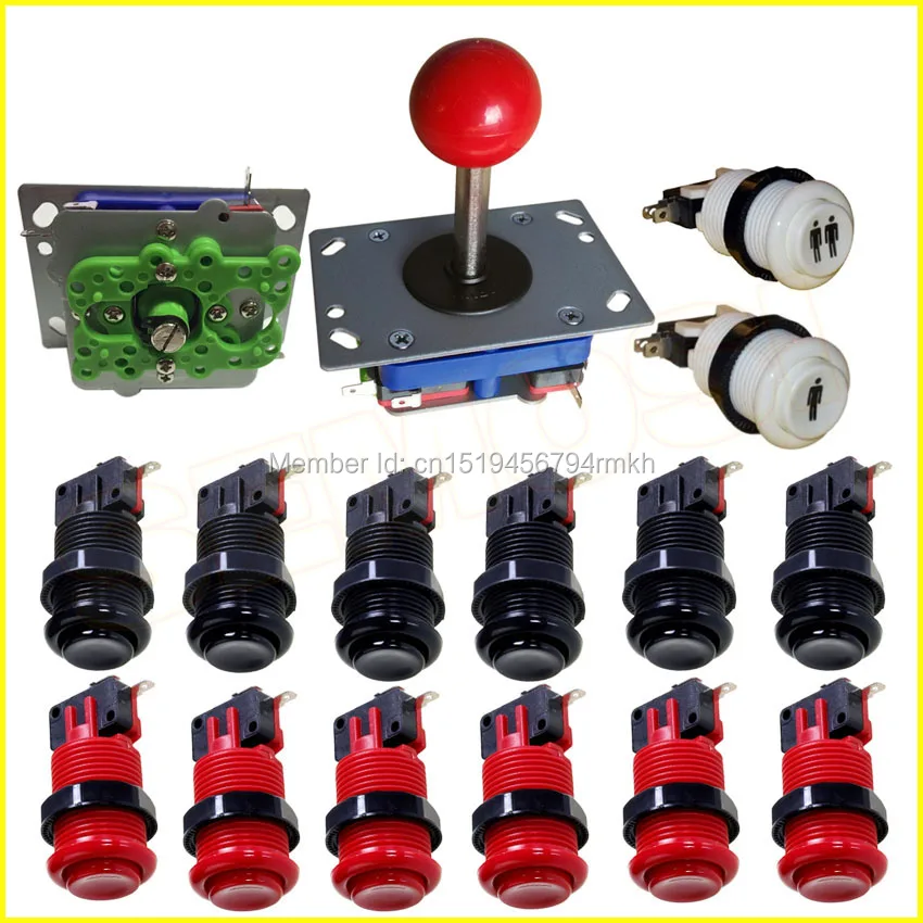 Аксессуары для набора деталей с 4 8 аркадными кнопками и джойстиком ZIPPY 1p / 2p|arcade