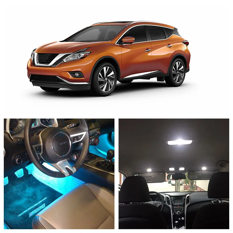 14 шт. белые ледяные синие светодиодный ные лампы светильник 2009-2015 Nissan Murano