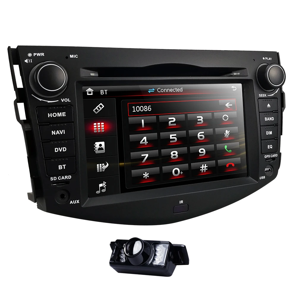 2din автомобильный монитор dvd-плеер для Toyota RAV4 Rav 4 2007 2008 2009 2010 2011 2 din 800*480 gps навигация SWC BT MirrorLink CAM SD