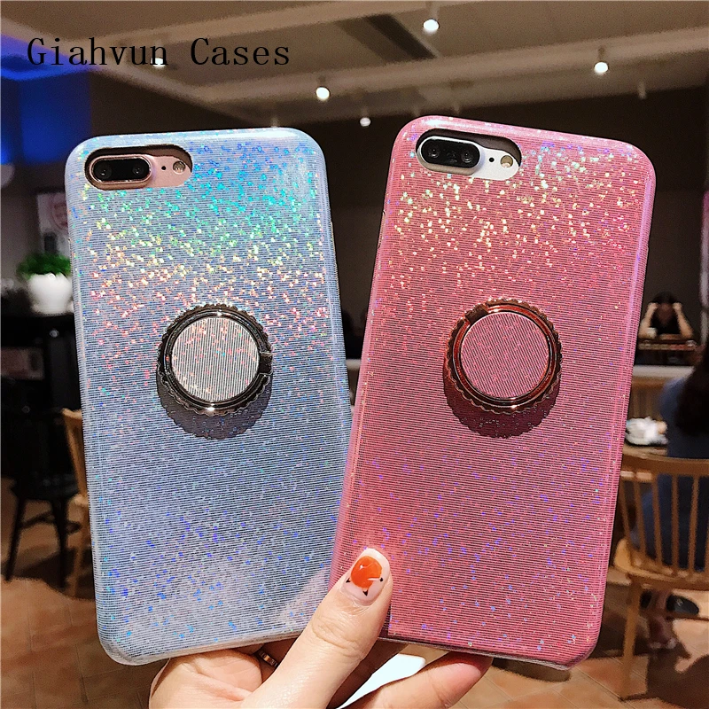 Чехол-подставка с блестящим лазером для OPPO R9S R11 R11S R17 |