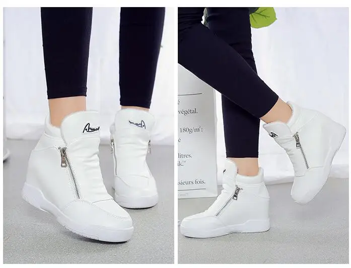 Женская кожаная обувь на танкетке; zapatos mujer plataforma tenis feminino; повседневная обувь на платформе в стиле Харадзюку; Повседневная обувь для женщин; basket femme