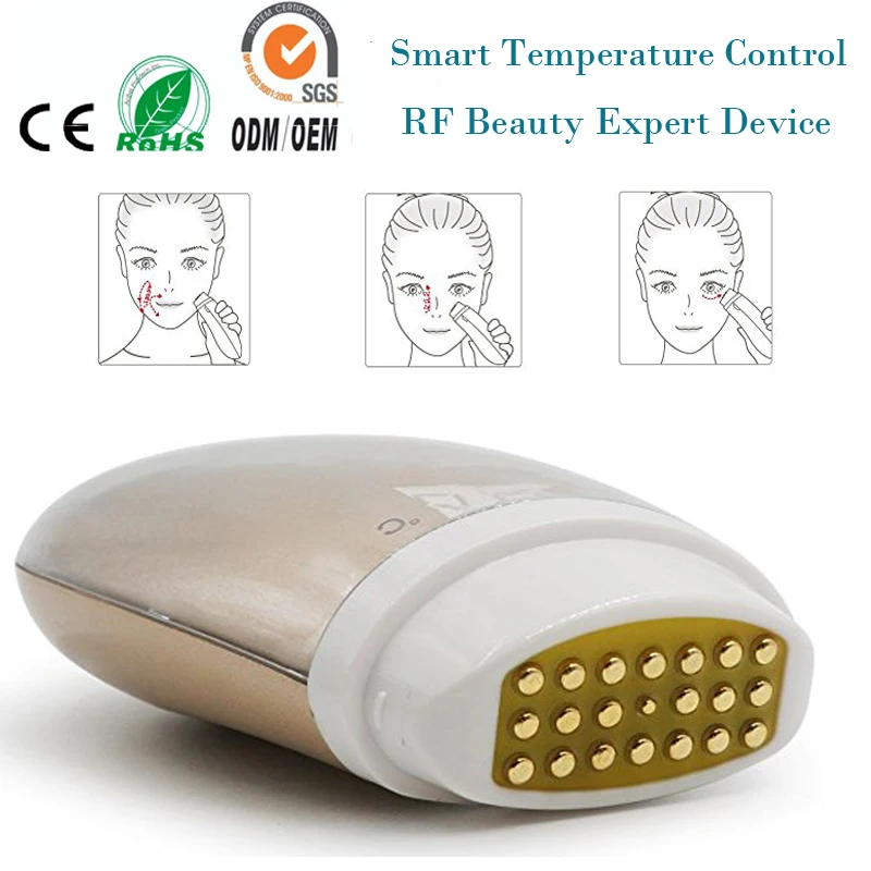 

Mini Bipolar Mesotherapy RF Radio Frequency Dot Matrix Collagen Tightening Skin Warming Devices Facial Beauty Device Home Use